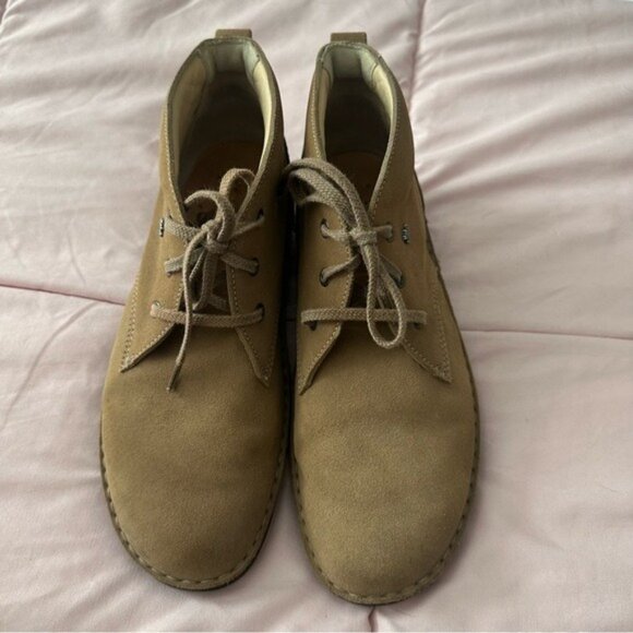 Finn Comfort Tan Nubuck Desert Boots Women’s 9 Granola Girl CabinCore Style - Picture 5 of 13